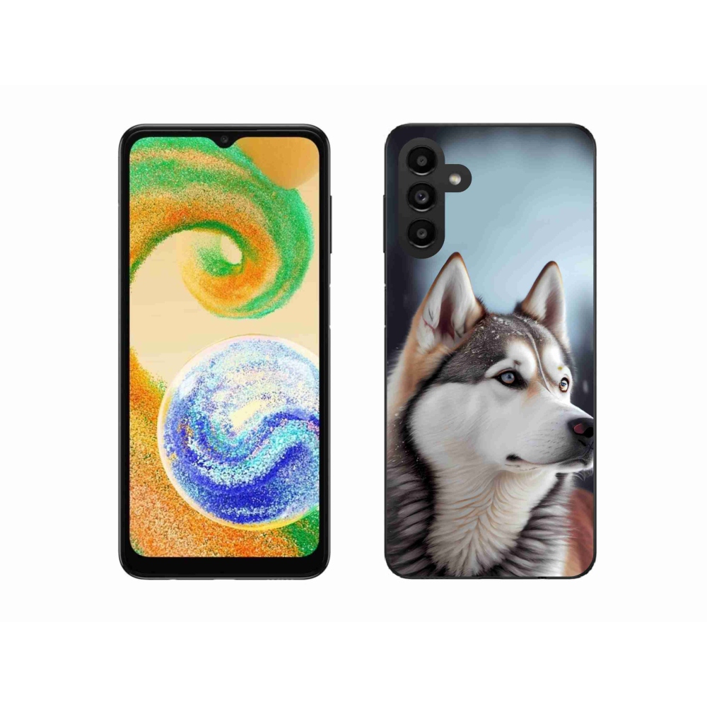 Gelový kryt mmCase na Samsung Galaxy A04s (164,7x76,7x9,1 mm) - sibiřský husky