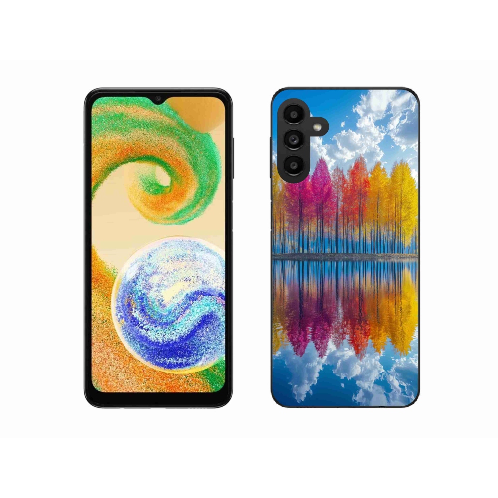 Gelový kryt mmCase na Samsung Galaxy A04s - barevné stromy