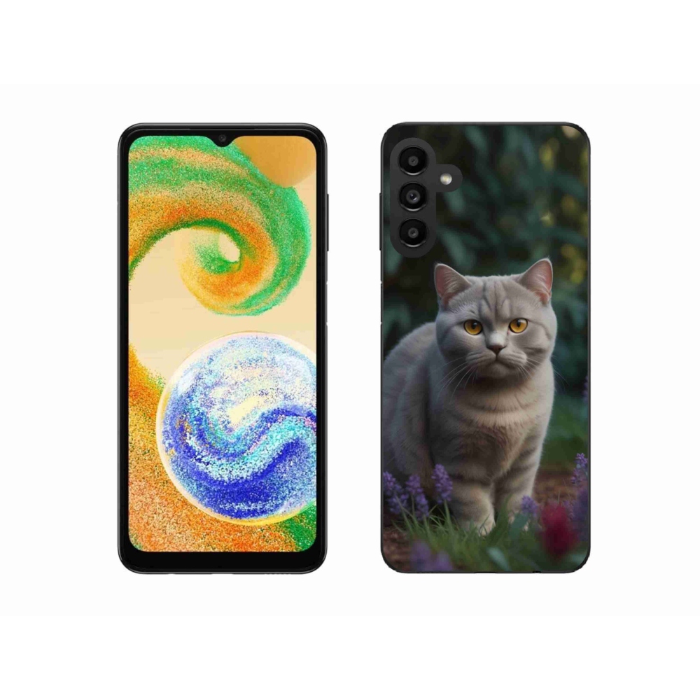Gelový kryt mmCase na Samsung Galaxy A04s - britská kočka