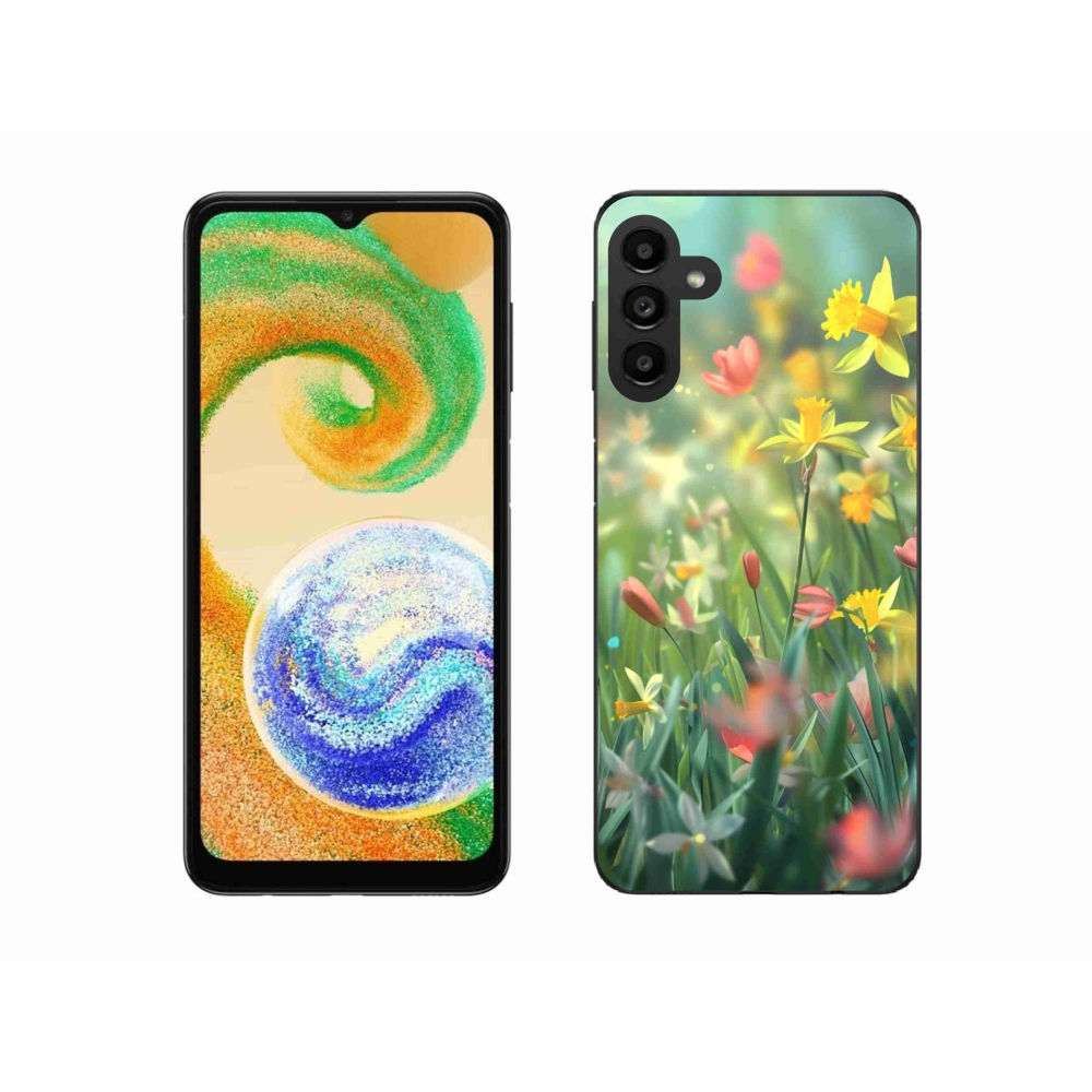 Gelový kryt mmCase na Samsung Galaxy A04s - jarní květy