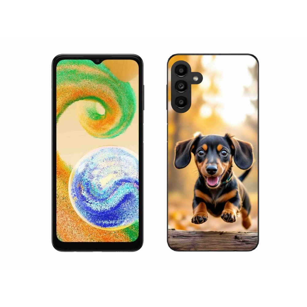 Gelový kryt mmCase na Samsung Galaxy A04s - jezevčík 2