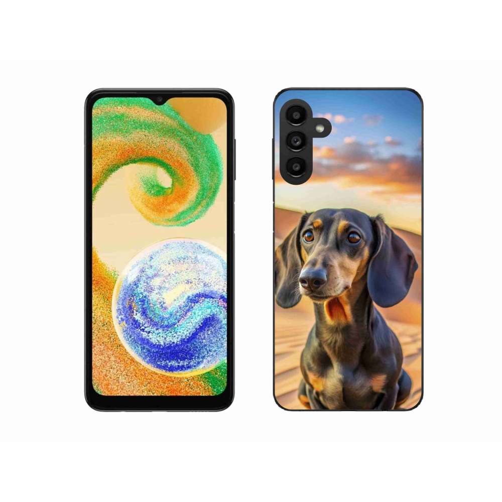 Gelový kryt mmCase na Samsung Galaxy A04s - jezevčík 3 