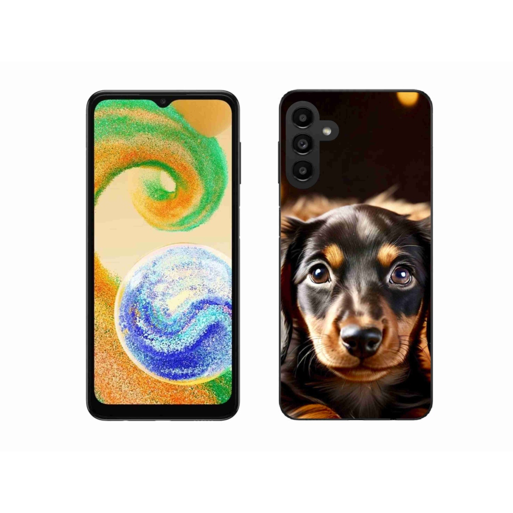 Gelový kryt mmCase na Samsung Galaxy A04s - jezevčík
