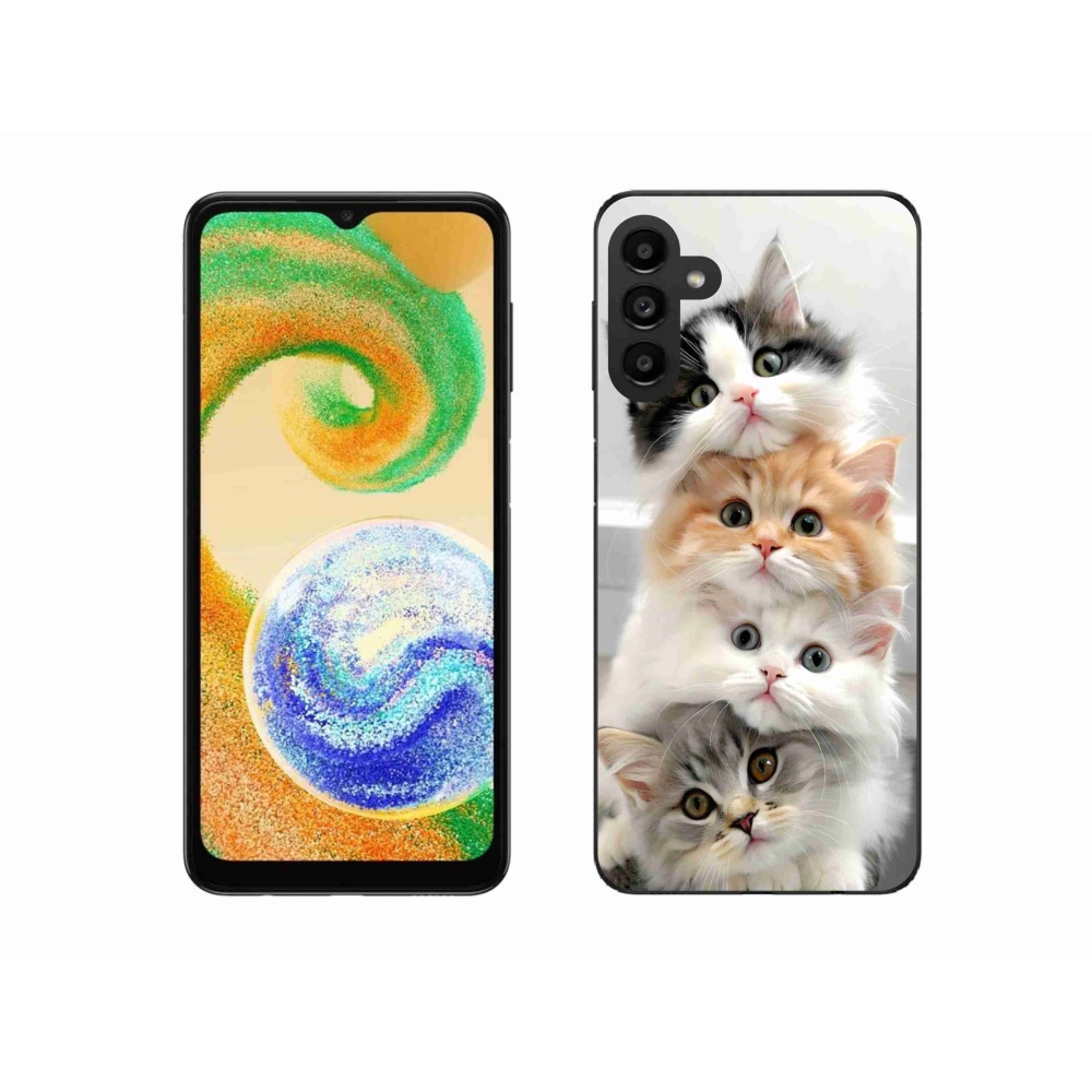 Gelový kryt mmCase na Samsung Galaxy A04s - kočičí parta