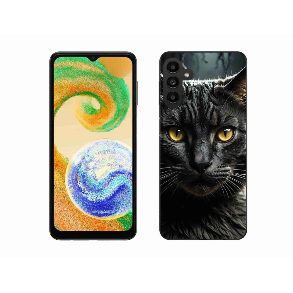 Gelový kryt mmCase na Samsung Galaxy A04s - kočičí pohled 3