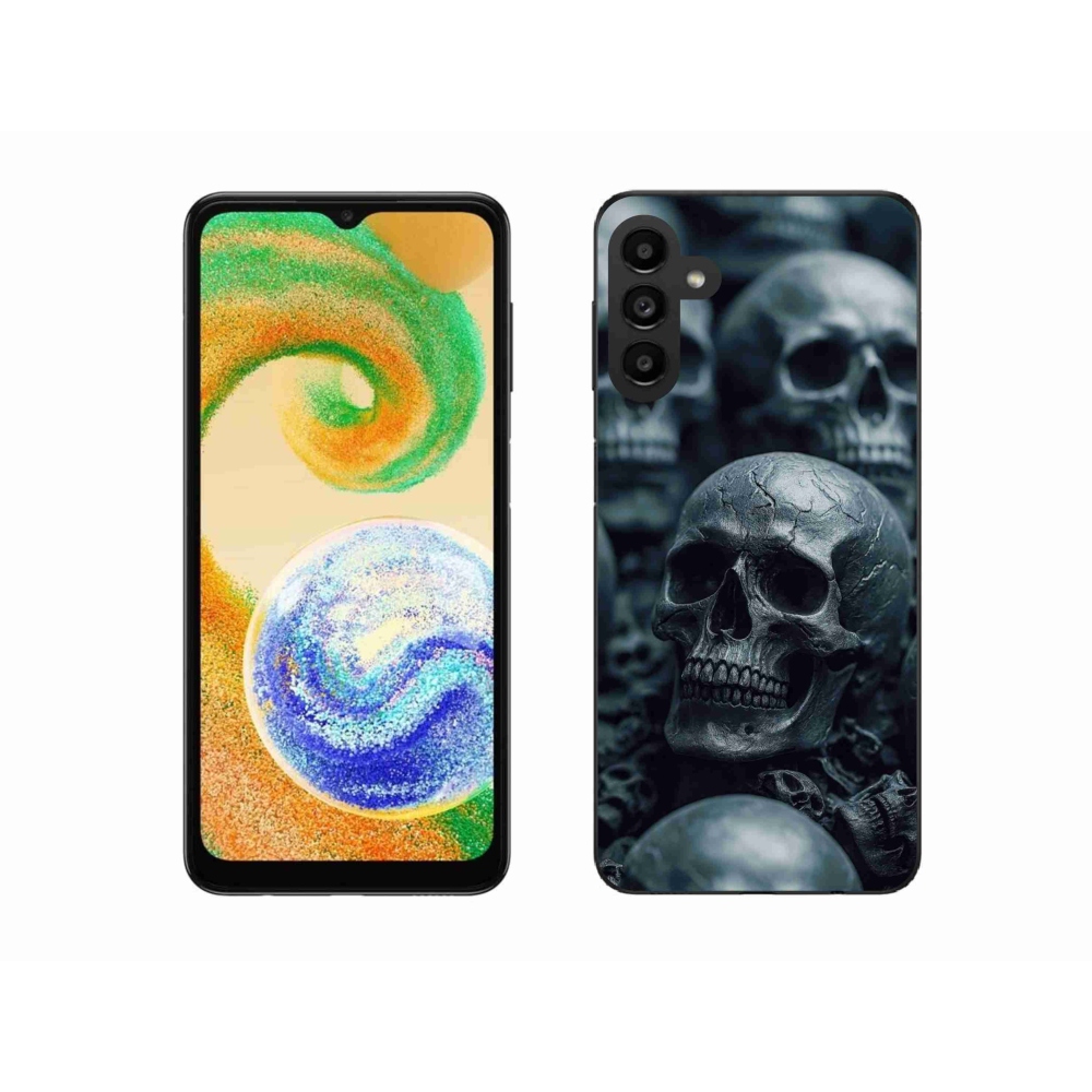 Gelový kryt mmCase na Samsung Galaxy A04s - lebka 2
