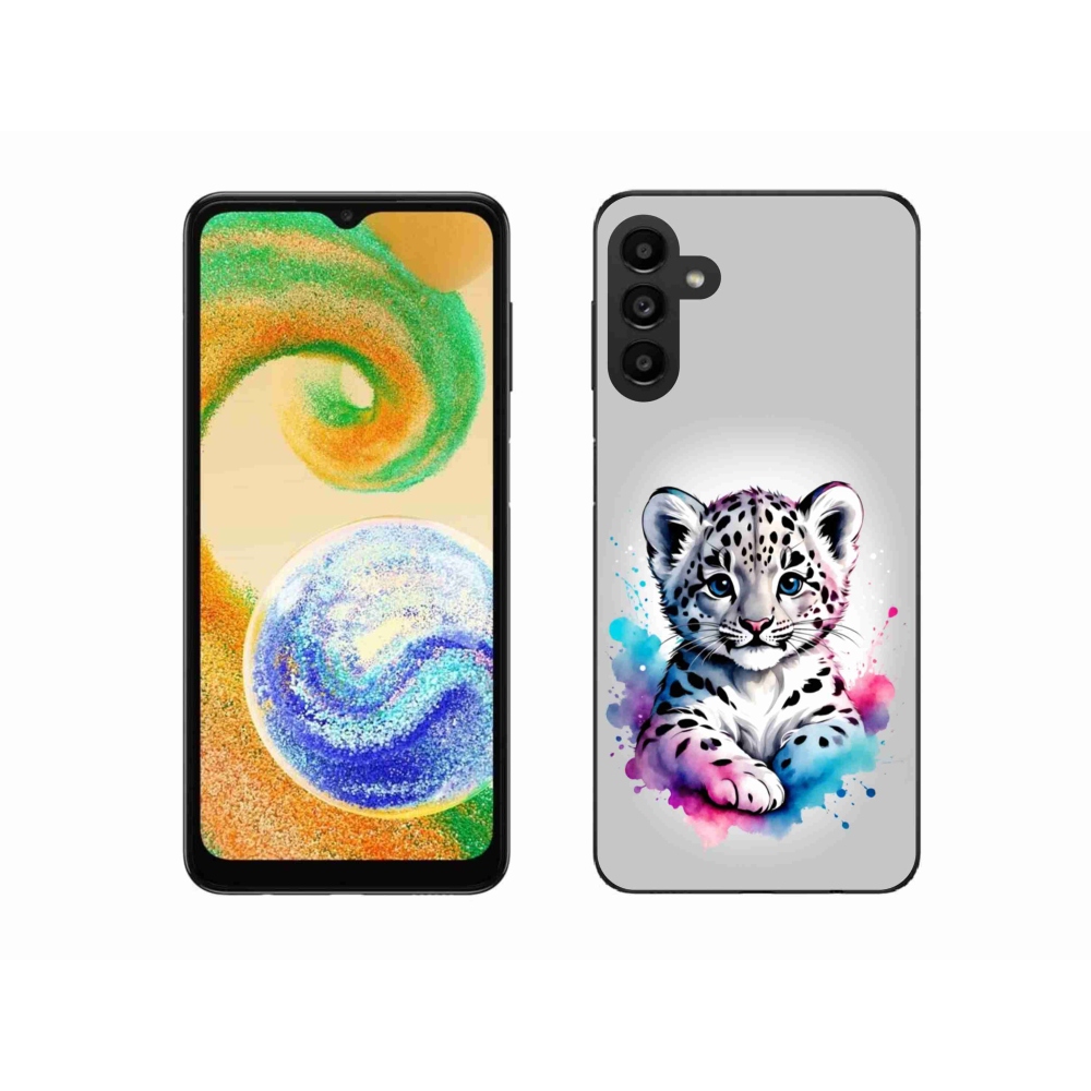 Gelový kryt mmCase na Samsung Galaxy A04s - levhartí mládě
