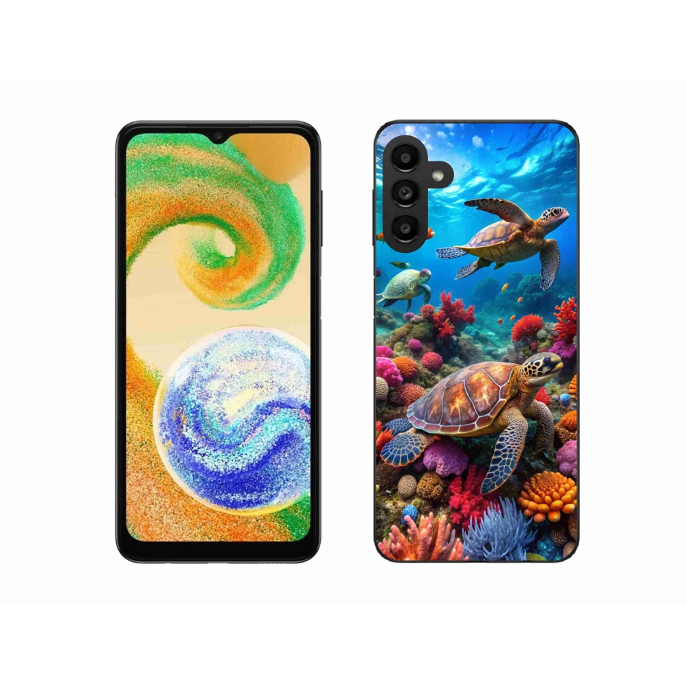 Gelový kryt mmCase na Samsung Galaxy A04s - mořský svět 2