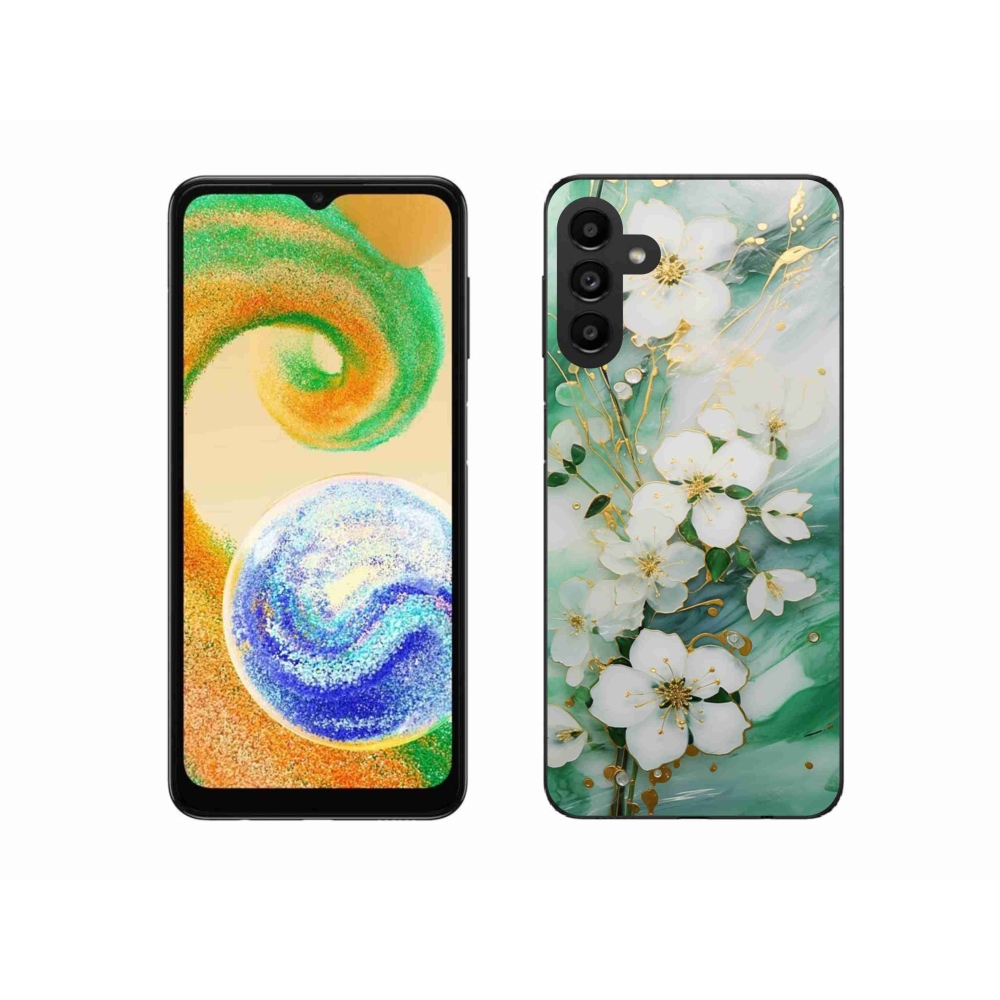 Gelový kryt mmCase na Samsung Galaxy A04s - něžné květy