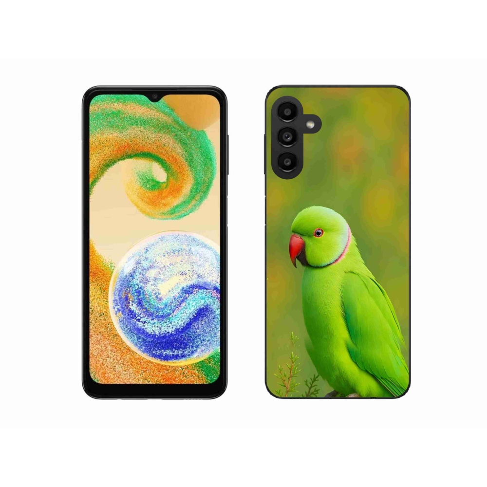 Gelový kryt mmCase na Samsung Galaxy A04s - papoušek alexandr 2