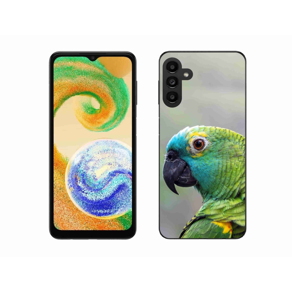 Gelový kryt mmCase na Samsung Galaxy A04s - papoušek amazoňan