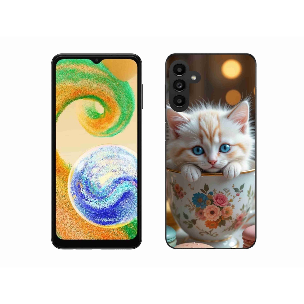 Gelový kryt mmCase na Samsung Galaxy A04s - roztomilé kotě 6