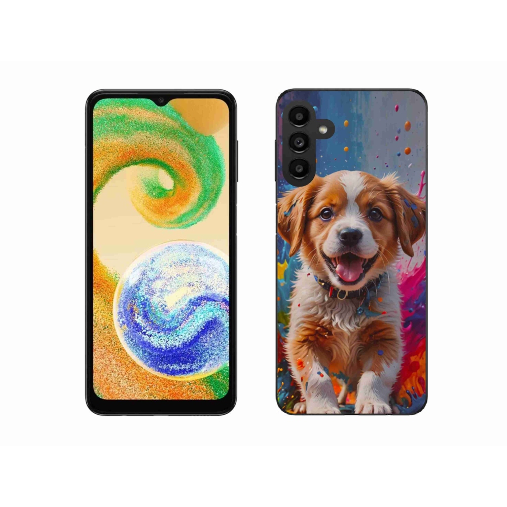 Gelový kryt mmCase na Samsung Galaxy A04s - roztomilé štěně 3