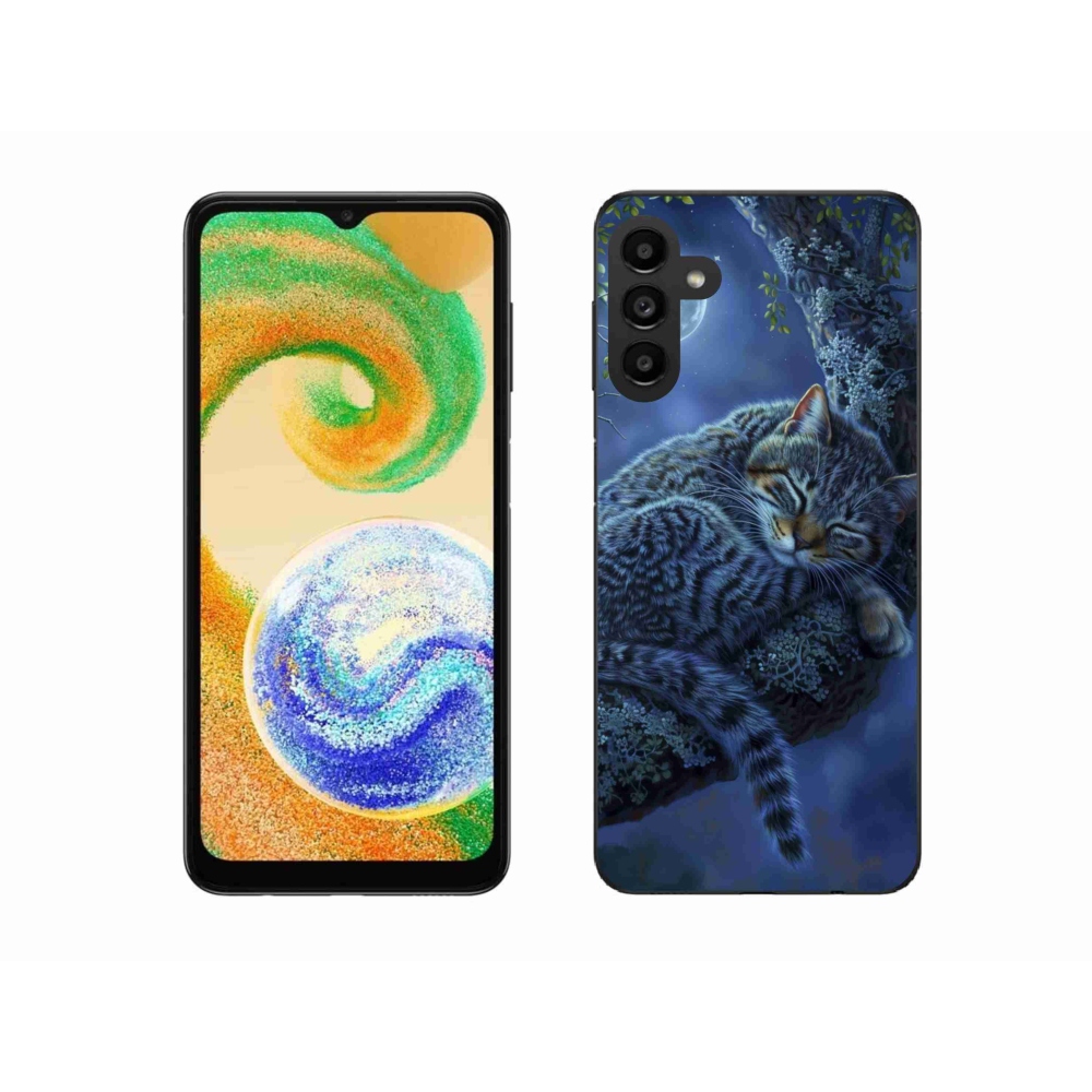 Gelový kryt mmCase na Samsung Galaxy A04s - spící kočka