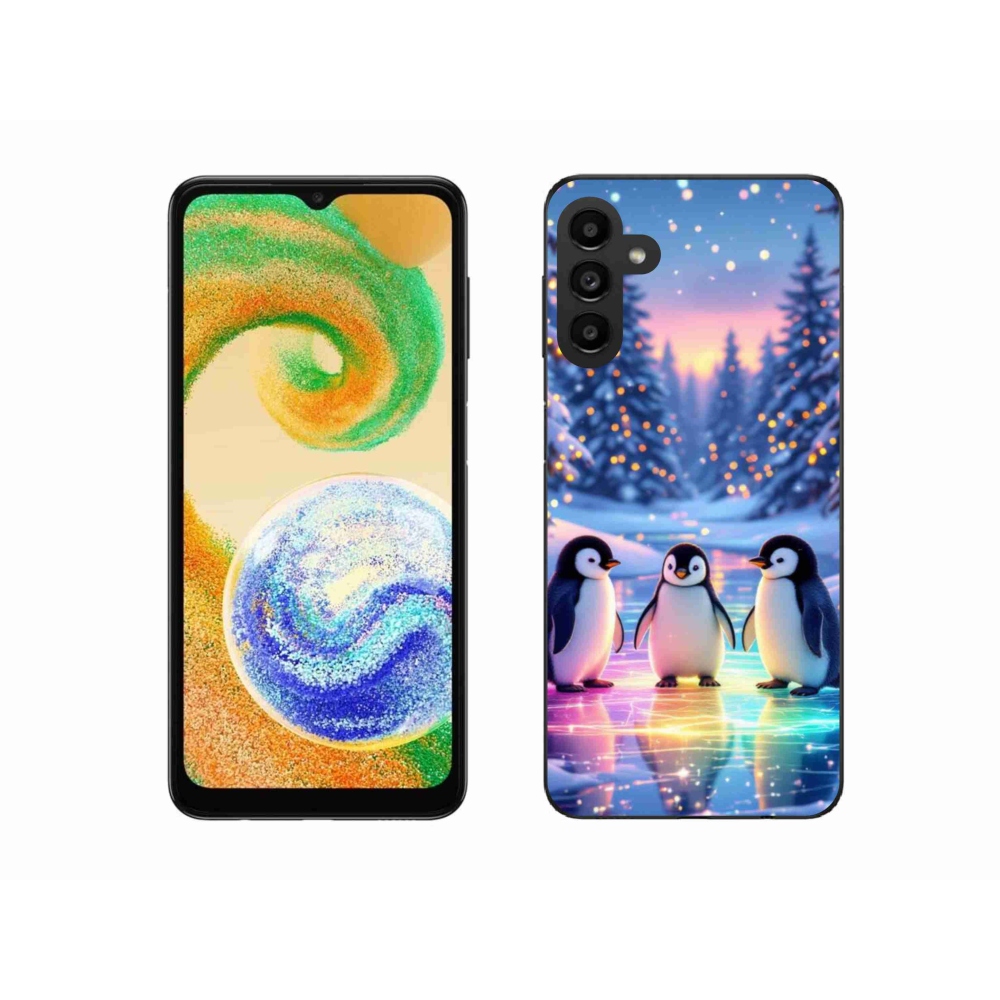 Gelový kryt mmCase na Samsung Galaxy A04s - tučnáci