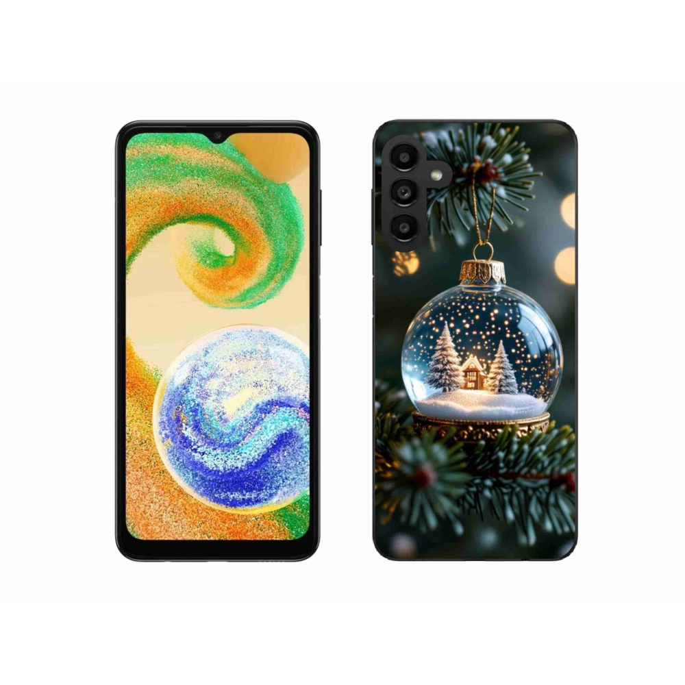 Gelový kryt mmCase na Samsung Galaxy A04s - vánoční koule 2