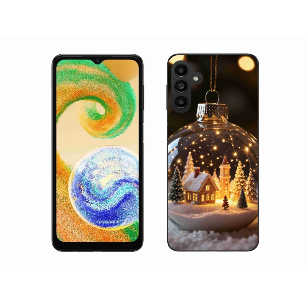 Gelový kryt mmCase na Samsung Galaxy A04s - vánoční koule 3