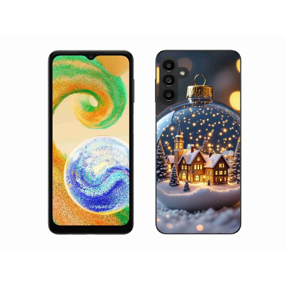 Gelový kryt mmCase na Samsung Galaxy A04s - vánoční koule 4