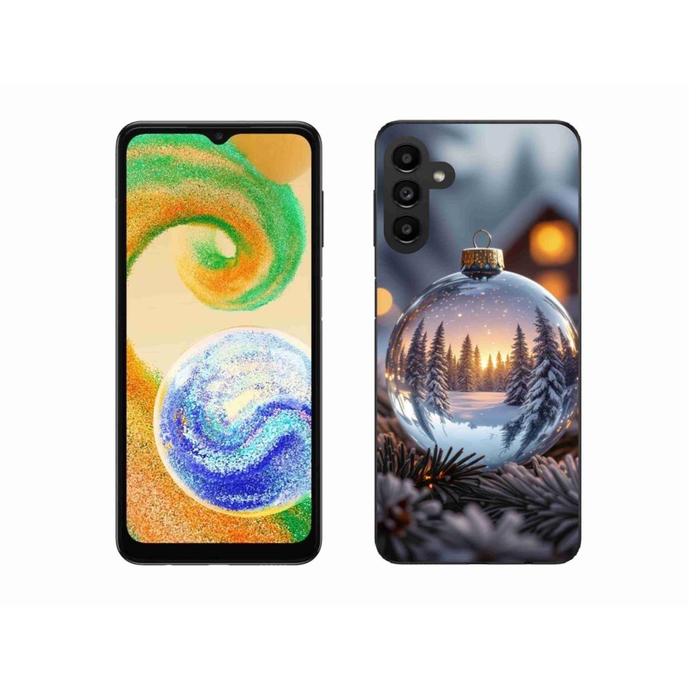 Gelový kryt mmCase na Samsung Galaxy A04s - vánoční ozdoba
