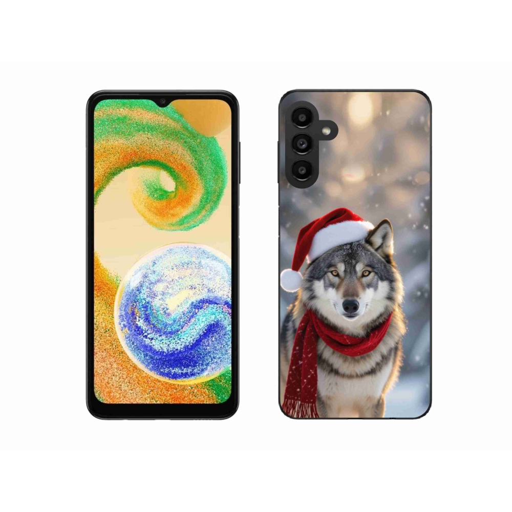 Gelový kryt mmCase na Samsung Galaxy A04s - vánoční vlk