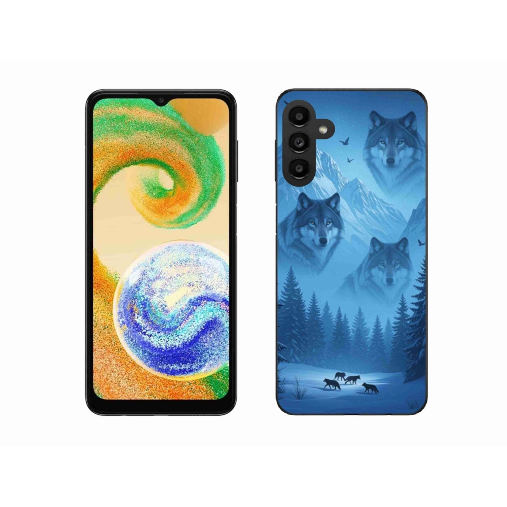 Gelový kryt mmCase na Samsung Galaxy A04s - vlčí smečka
