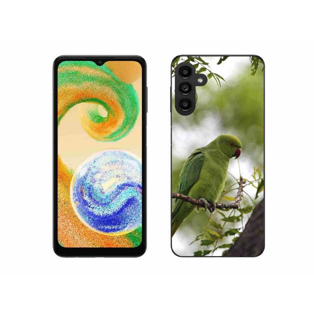 Gelový kryt mmCase na Samsung Galaxy A04s - zelený papoušek