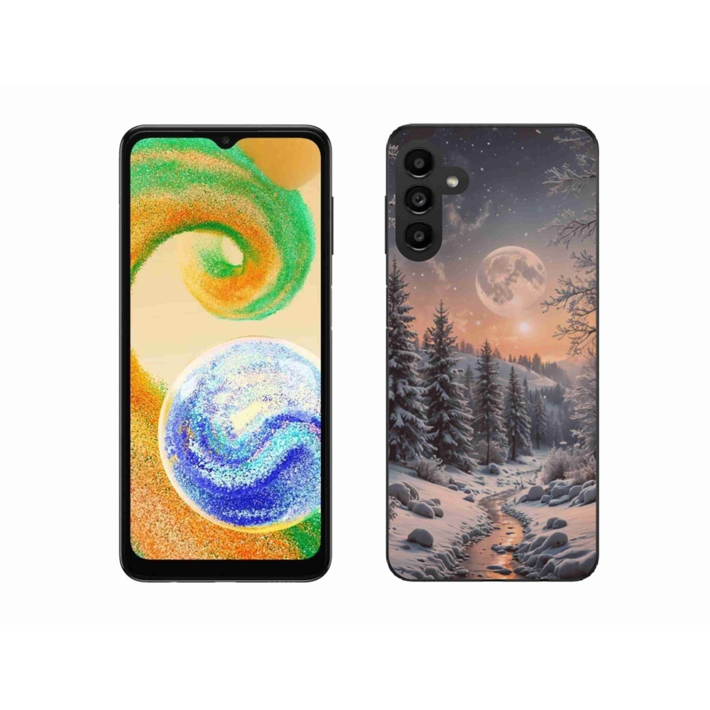 Gelový kryt mmCase na Samsung Galaxy A04s - zimní krajina 2