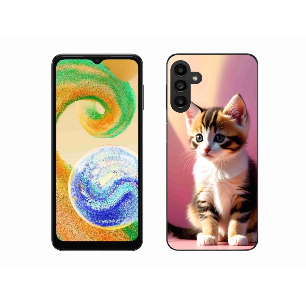 Gelový kryt mmCase na Samsung Galaxy A04s - zvědavé kotě 2