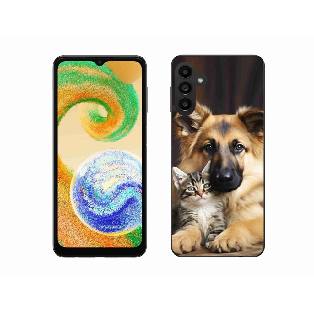 Gelový kryt mmCase na Samsung Galaxy A04s - zvířecí přátelství