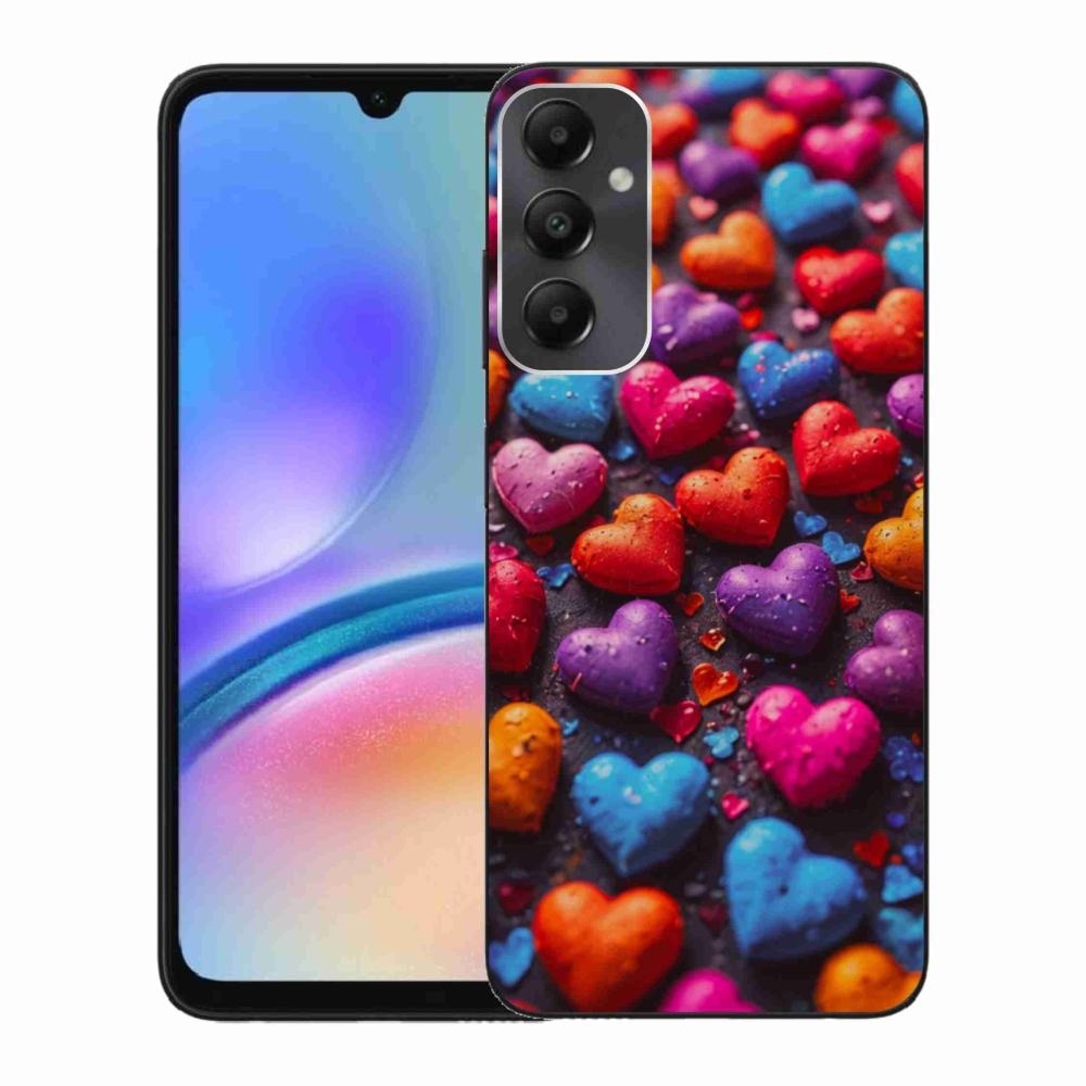 Gelový kryt mmCase na Samsung Galaxy A05s - barevná srdce