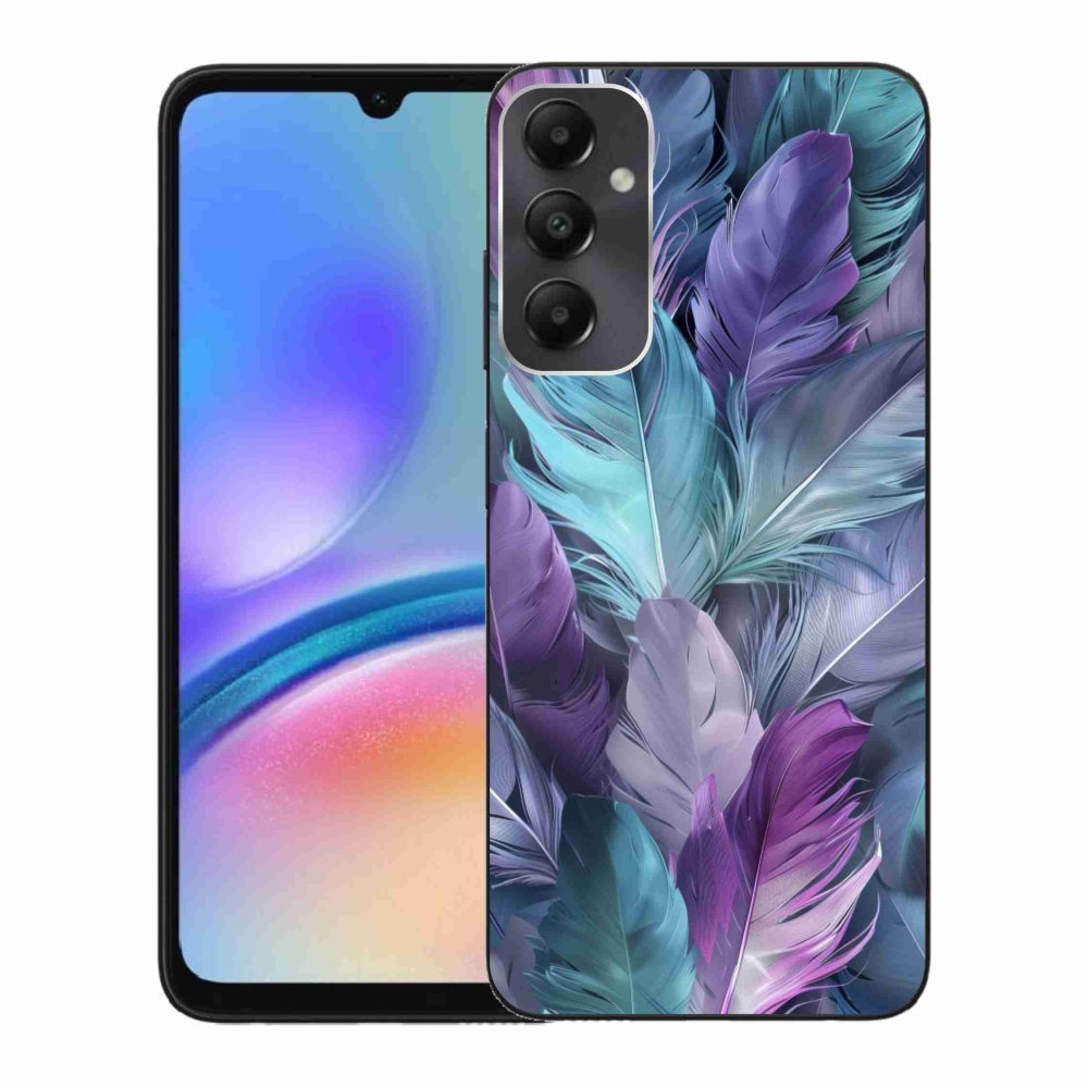 Gelový kryt mmCase na Samsung Galaxy A05s - barevné peří 2