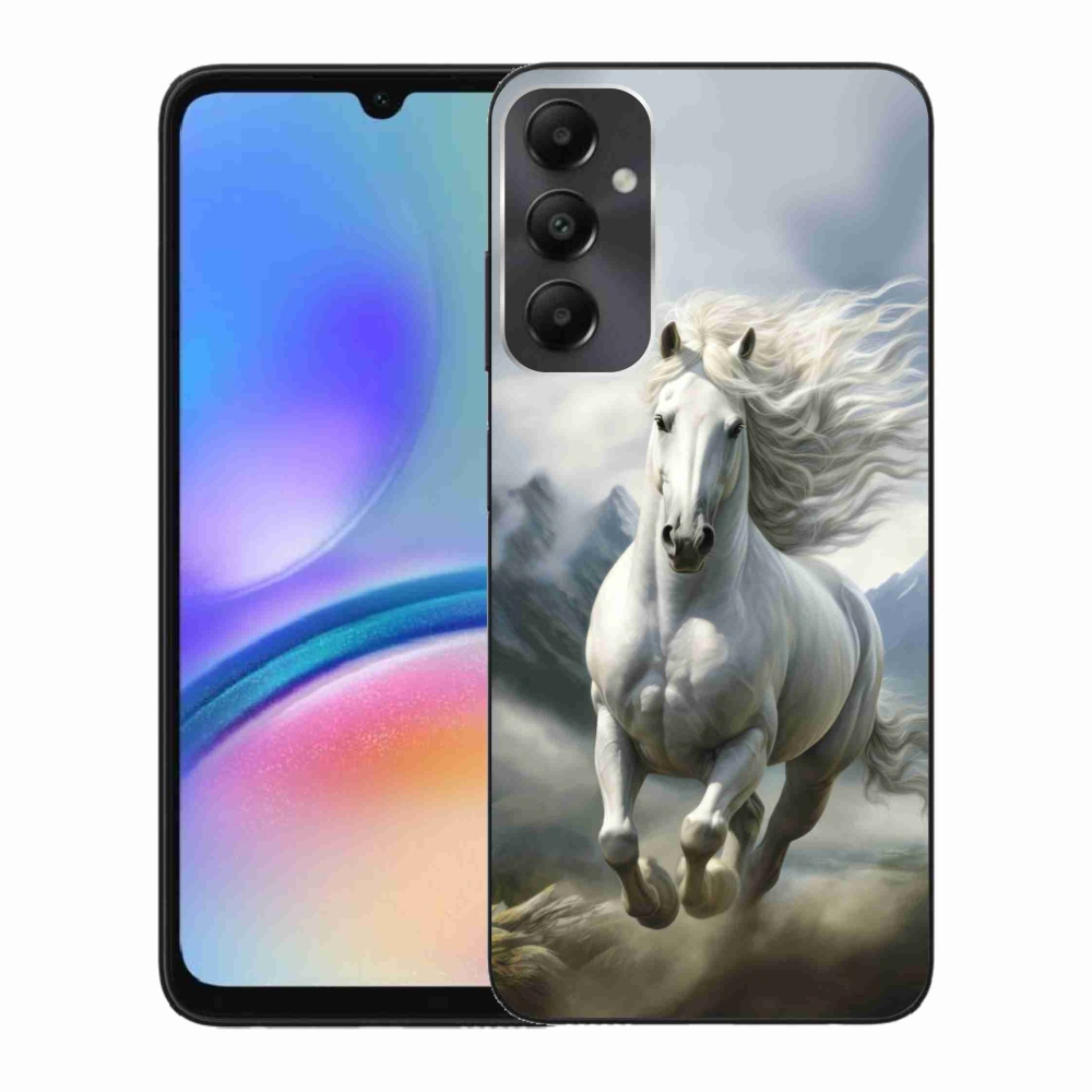 Gelový kryt mmCase na Samsung Galaxy A05s - běžící bílý kůň 3
