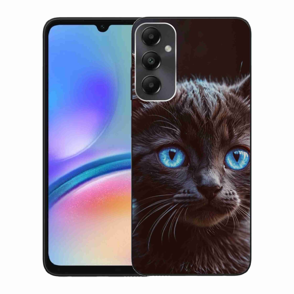 Gelový kryt mmCase na Samsung Galaxy A05s - černé kotě 2