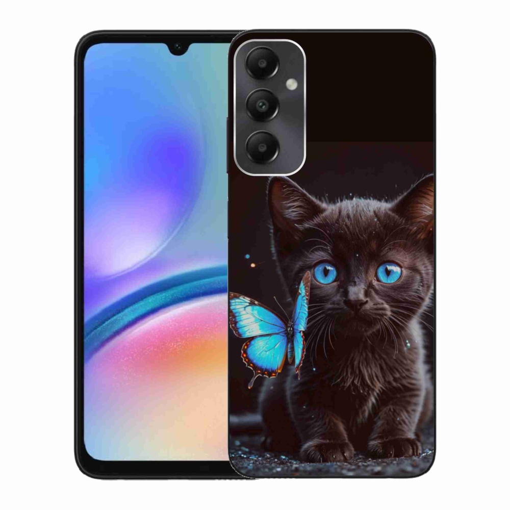 Gelový kryt mmCase na Samsung Galaxy A05s - černé kotě 3
