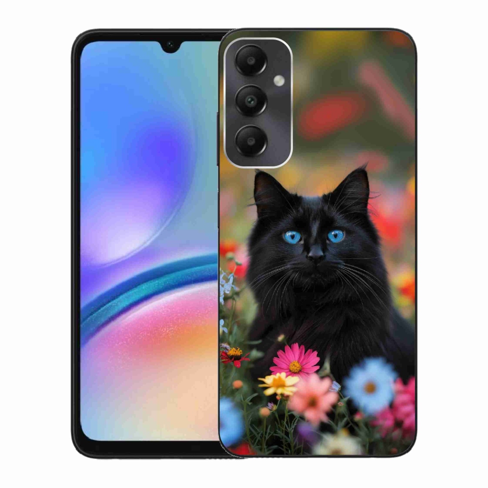 Gelový kryt mmCase na Samsung Galaxy A05s - černé kotě 4