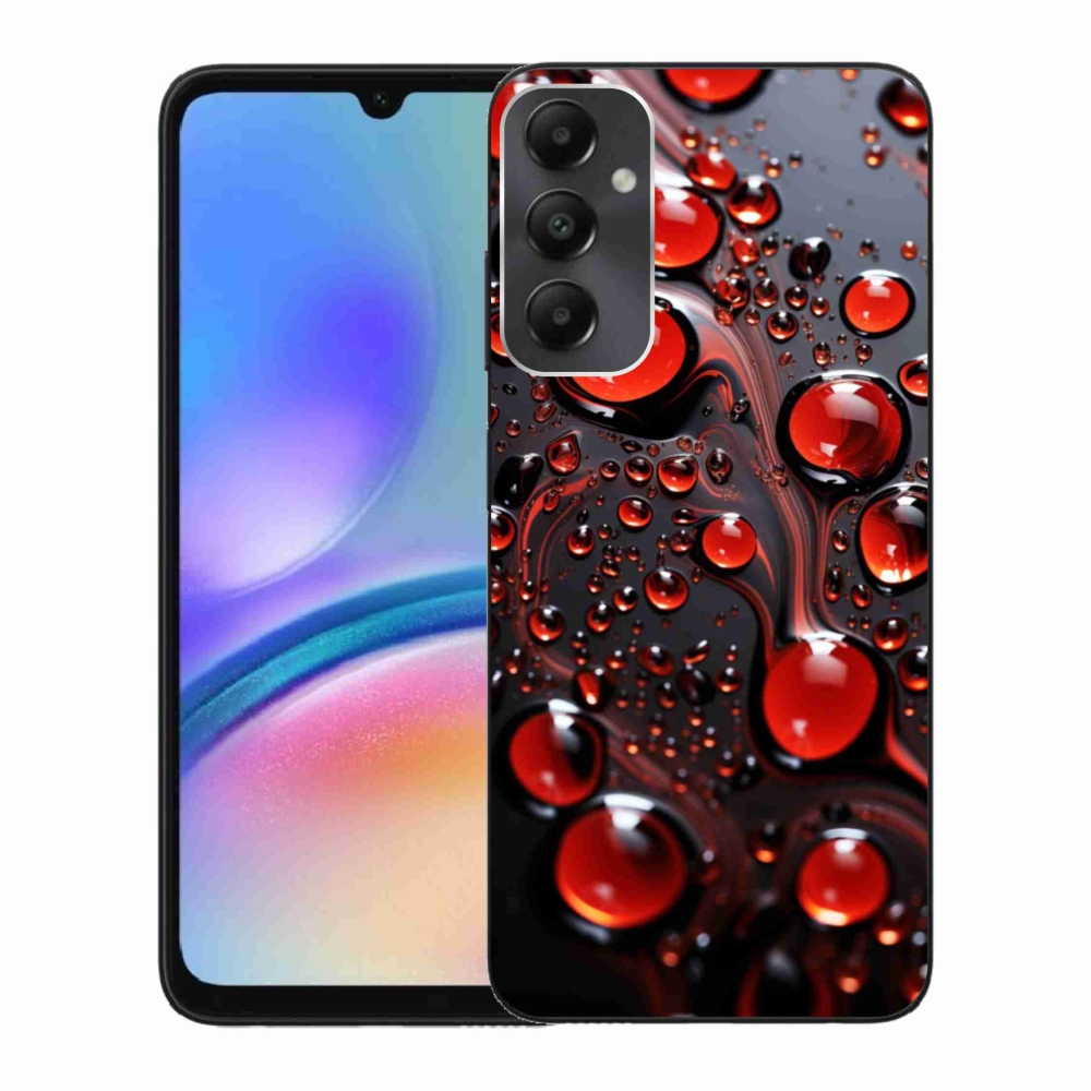 Gelový kryt mmCase na Samsung Galaxy A05s - červené kapky 2