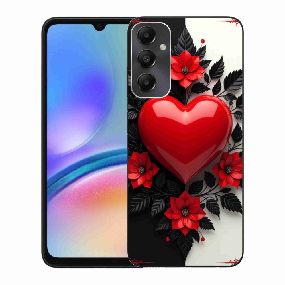 Gelový kryt mmCase na Samsung Galaxy A05s - červené srdce