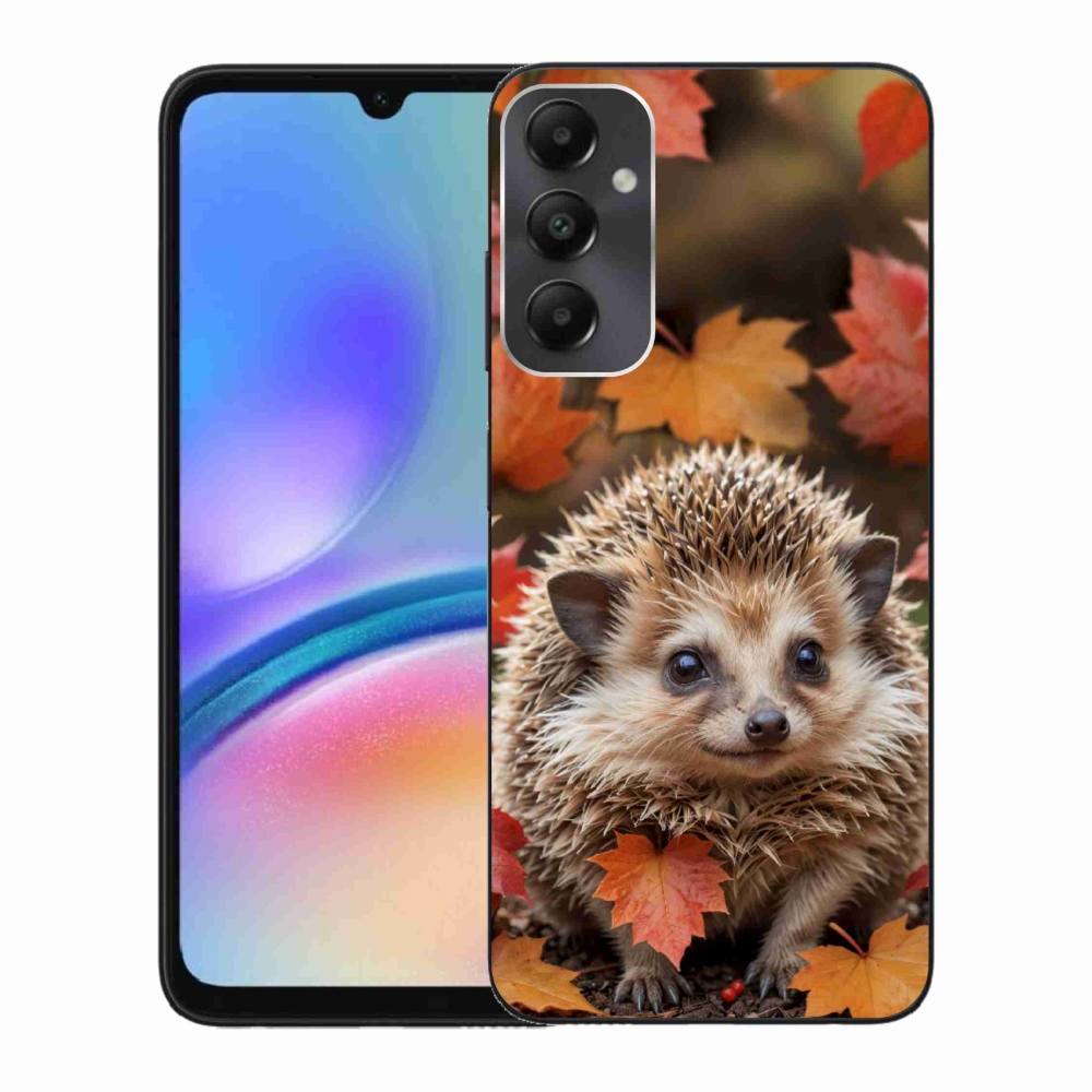 Gelový kryt mmCase na Samsung Galaxy A05s - ježek v listí