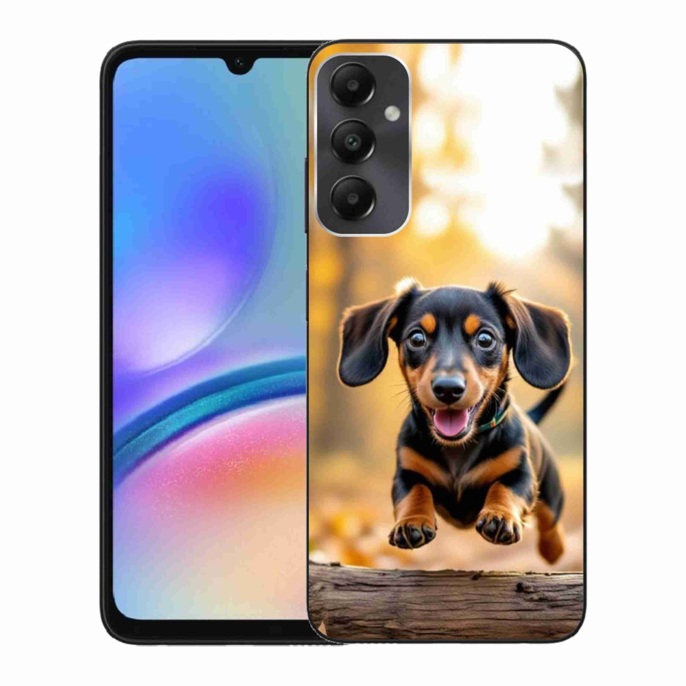 Gelový kryt mmCase na Samsung Galaxy A05s - jezevčík 2