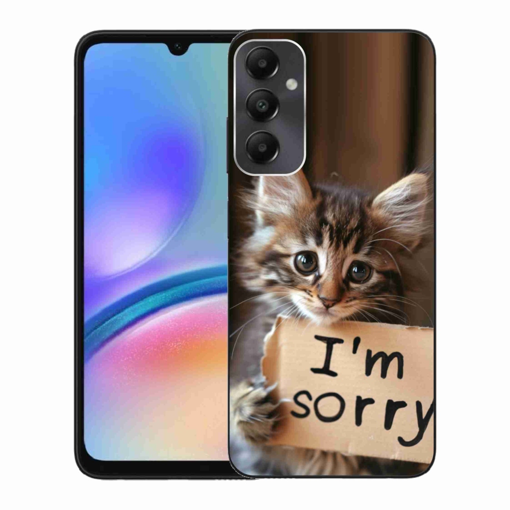 Gelový kryt mmCase na Samsung Galaxy A05s - kočíčí omluva