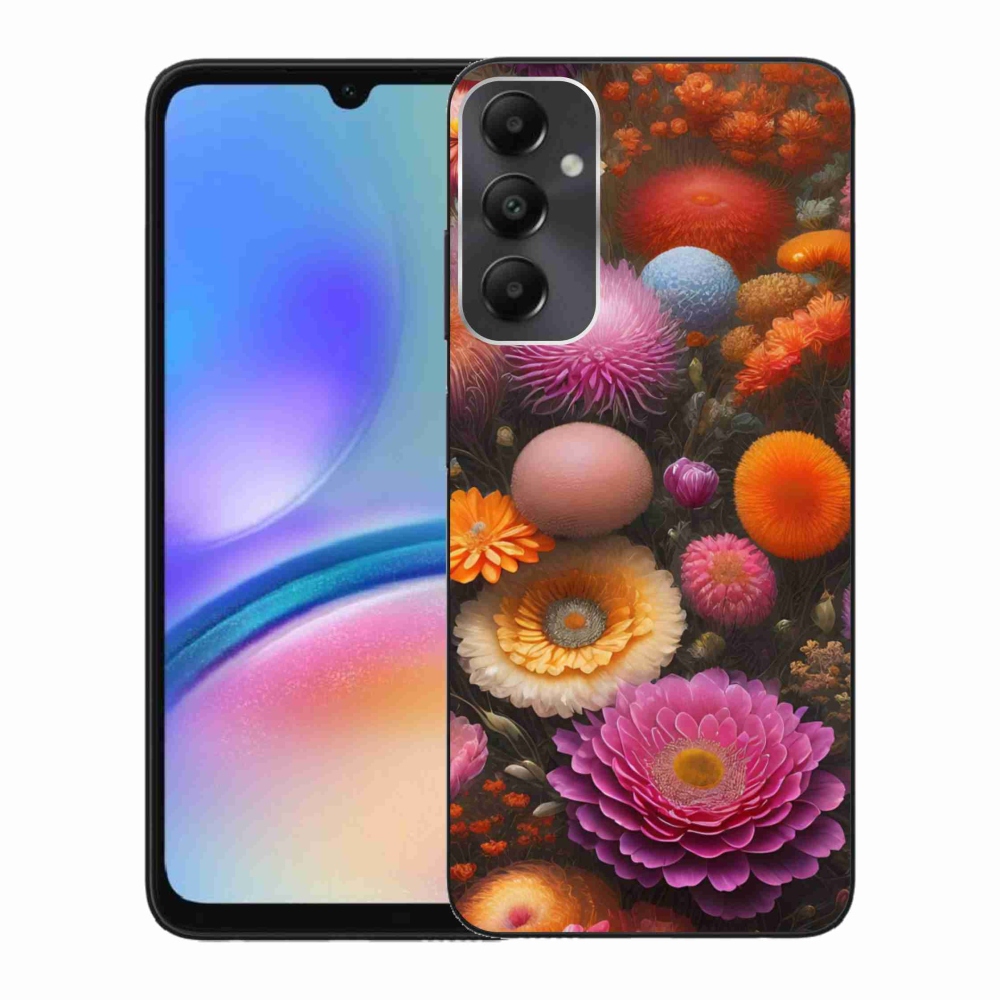 Gelový kryt mmCase na Samsung Galaxy A05s - květinová kompozice