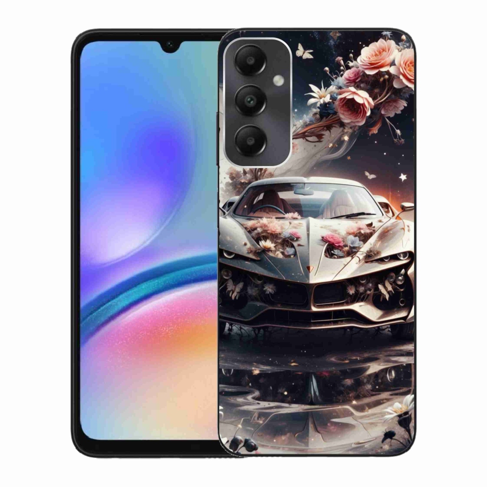 Gelový kryt mmCase na Samsung Galaxy A05s - květinový sportovní vůz