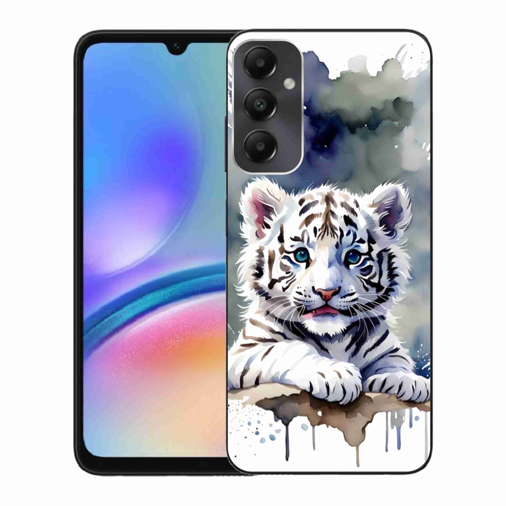 Gelový kryt mmCase na Samsung Galaxy A05s - mládě bílého tygra