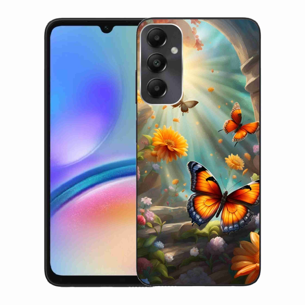 Gelový kryt mmCase na Samsung Galaxy A05s - motýlí zahrada 2