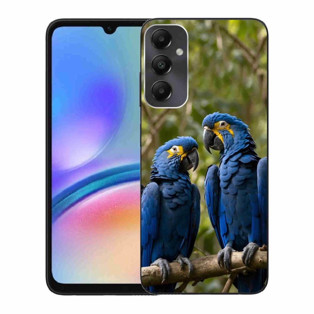 Gelový kryt mmCase na Samsung Galaxy A05s - papouščí duo