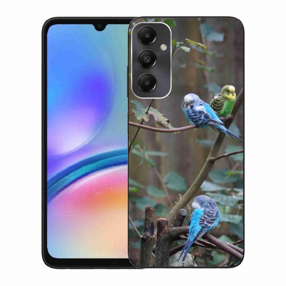 Gelový kryt mmCase na Samsung Galaxy A05s - papoušci na větvi