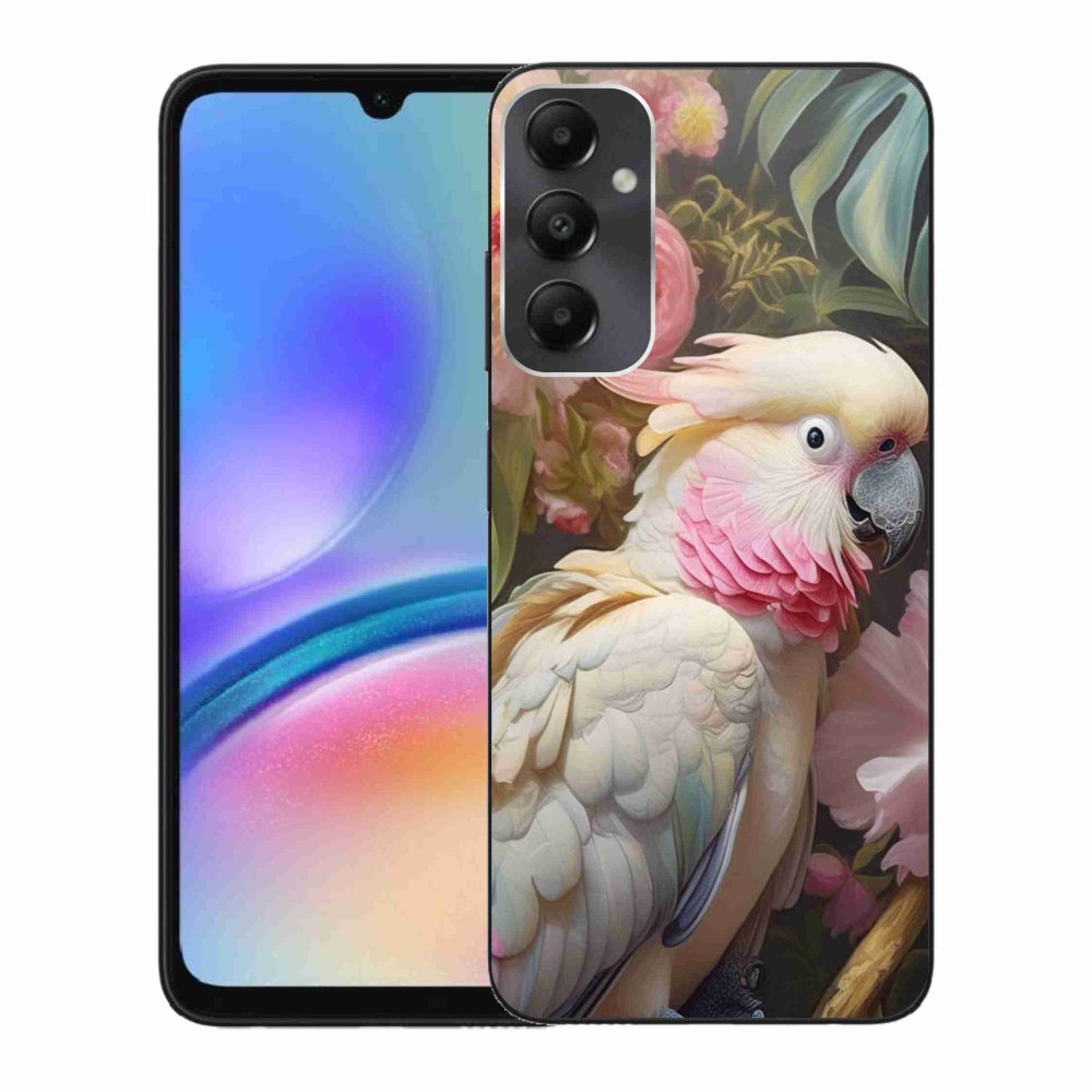 Gelový kryt mmCase na Samsung Galaxy A05s - papoušek kakadu růžový 2