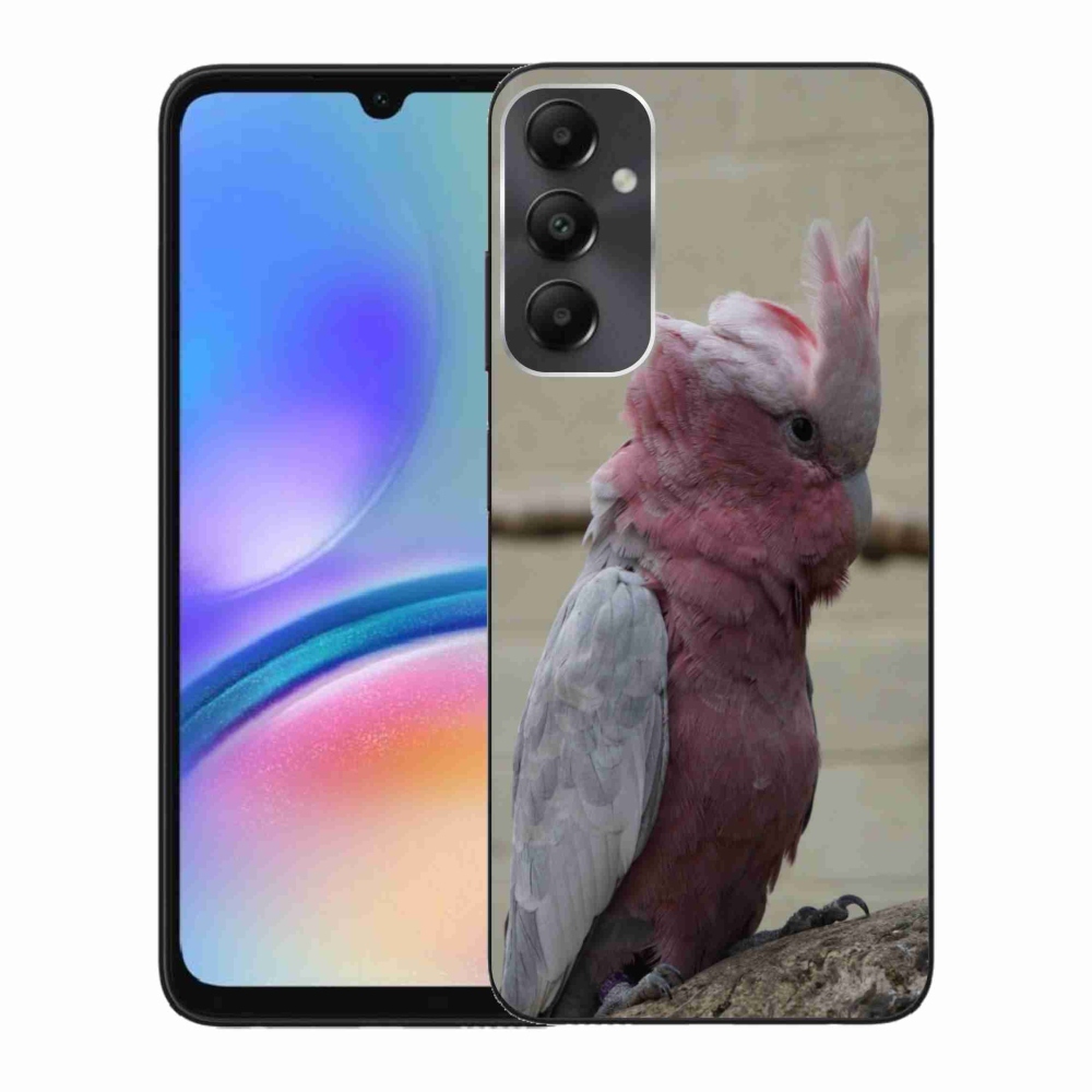 Gelový kryt mmCase na Samsung Galaxy A05s - papoušek kakadu růžový