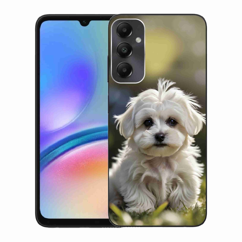 Gelový kryt mmCase na Samsung Galaxy A05s - roztomilý maltézský psík