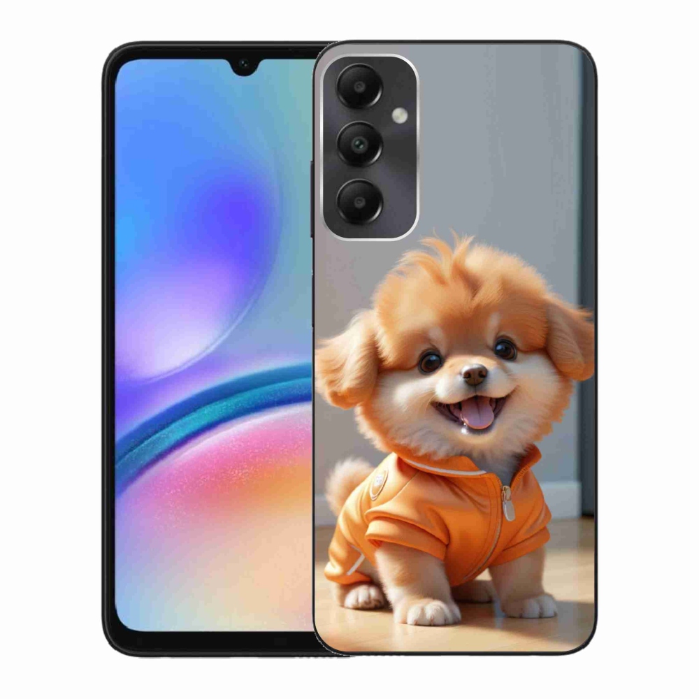 Gelový kryt mmCase na Samsung Galaxy A05s - roztomilý pomeranian v mikině